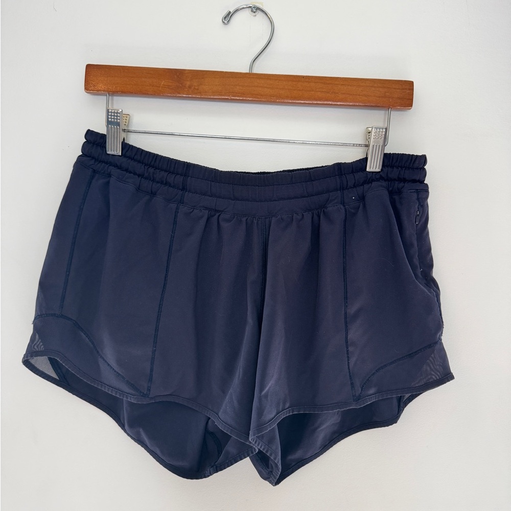 lululemon athletica Navy Athletic Hotty Hot Shorts - High